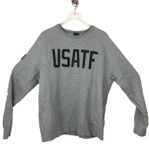 Nike USATF Track & Field Grey Pullover‎ Crewneck Sweatshirt Men's Size XL